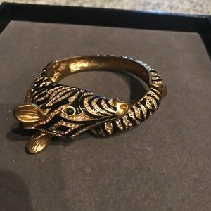 J.Crew Enamel Zebra Bangle